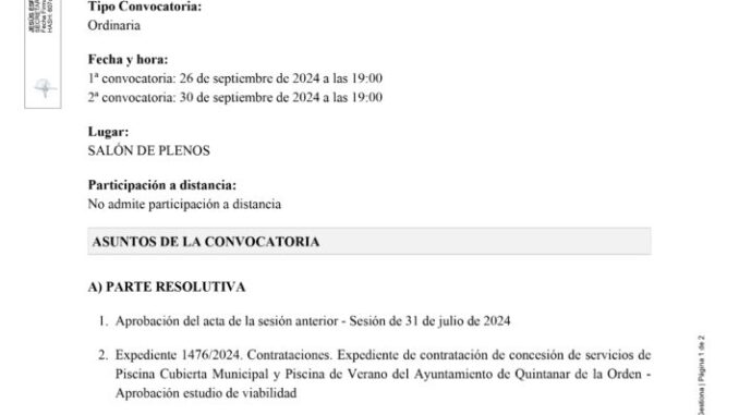 Pleno-Ordinario-en-Quintanar-de-la-Orden-con-diversos-puntos-de-interes-a-tratar